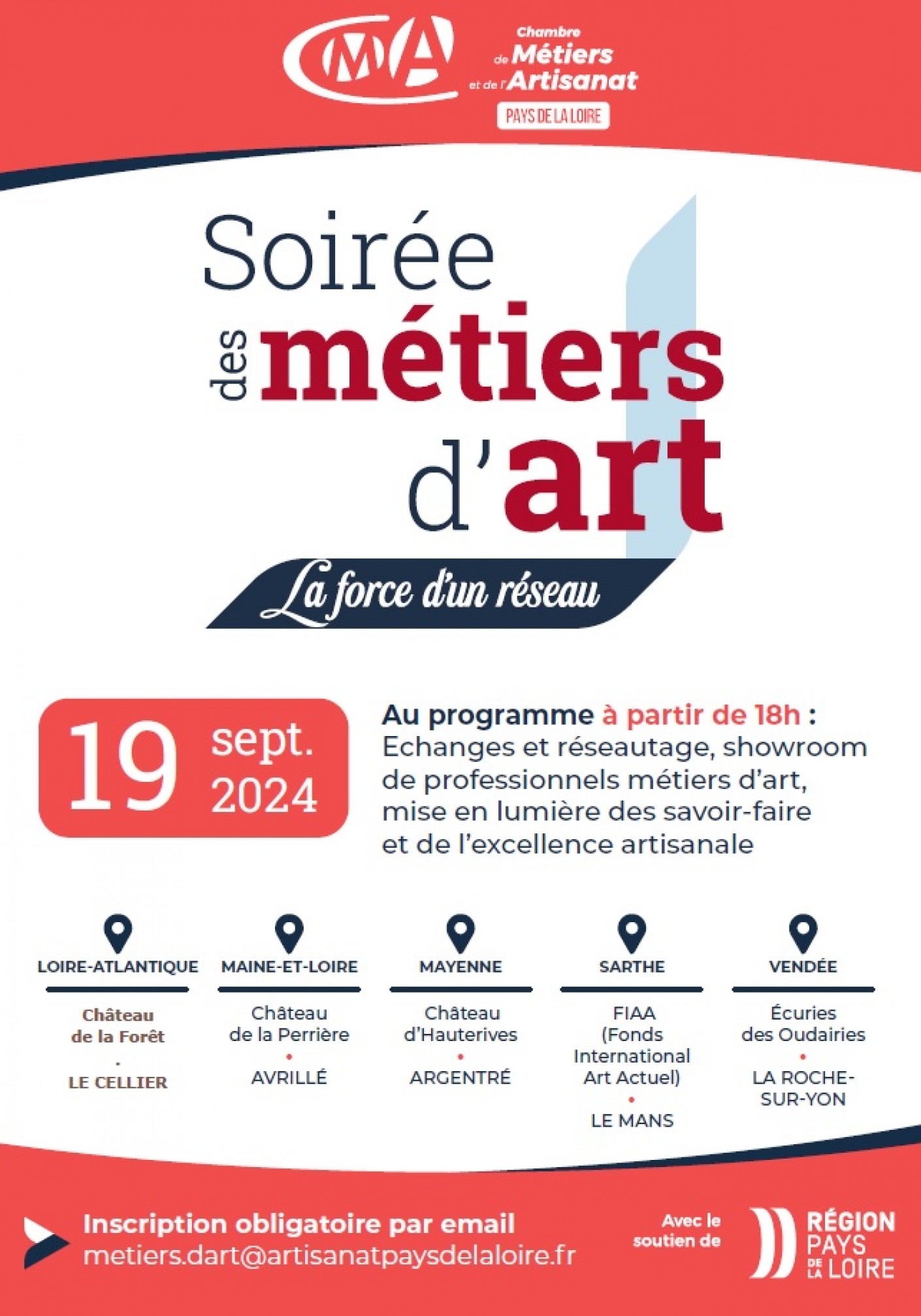 Soirées des métiers d'art en Pays de la Loire