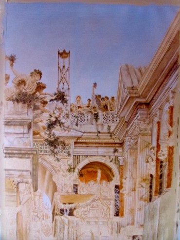 Copie d'une toile de sir Lawrence Alma -Tedema en peinture agrylique