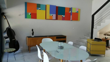 MIAMI - 8 tableaux muraux (panneaux tridimensionnels) inspiré de Lecorbusier - Serge CHAPUIS 