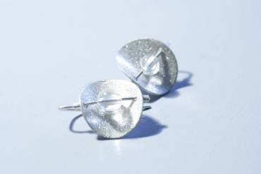 B.O White metal argent 925 et perles de cristal de roche