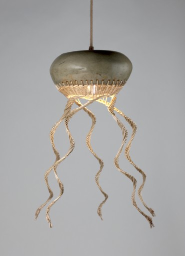 Luminaire d'argile ET D'OSIER, Nausicaa