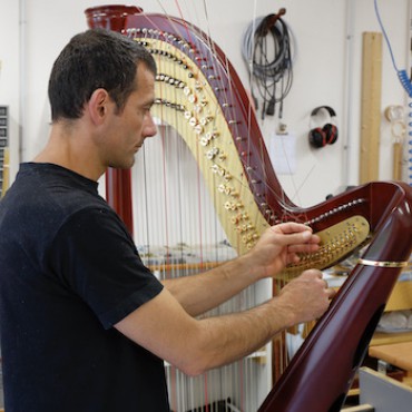Réglage harpe concert