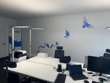 Fresque pour la filière allemande de l'entreprise NVISO