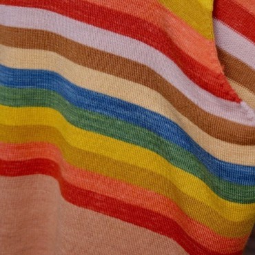 débardeur laine mérinos fine multicolore