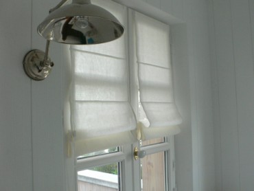 Voile de lin en store bateau